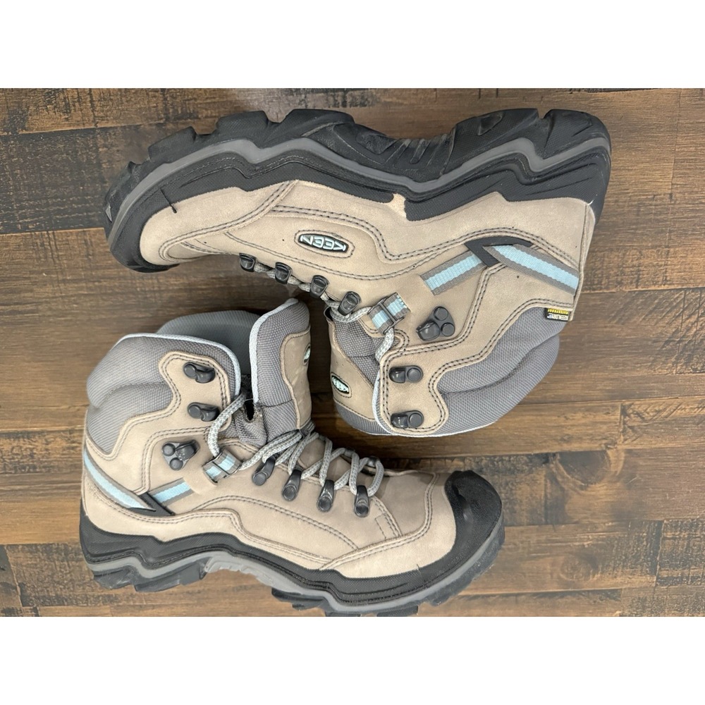 🔥 KEEN Women's Size 8.5 Durand II Mid Waterproof Hiking Shoe Boot Steel Gray - Picture 9 of 9